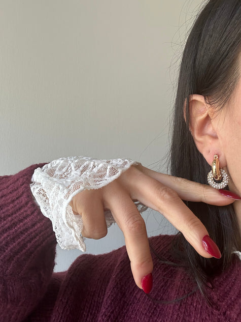 Orecchini cerchio luminoso