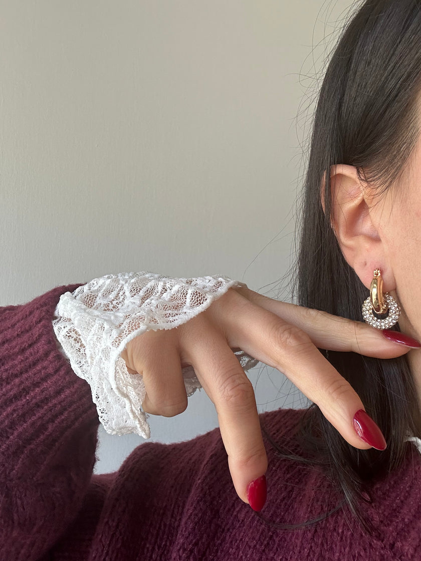 Orecchini cerchio luminoso